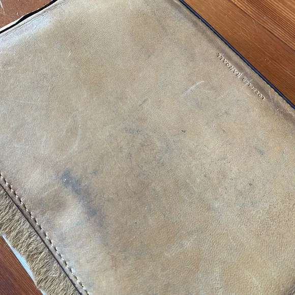 Loeffler Randall Camel Calfhair Crossbody Lock Bag - Picture 12 of 16